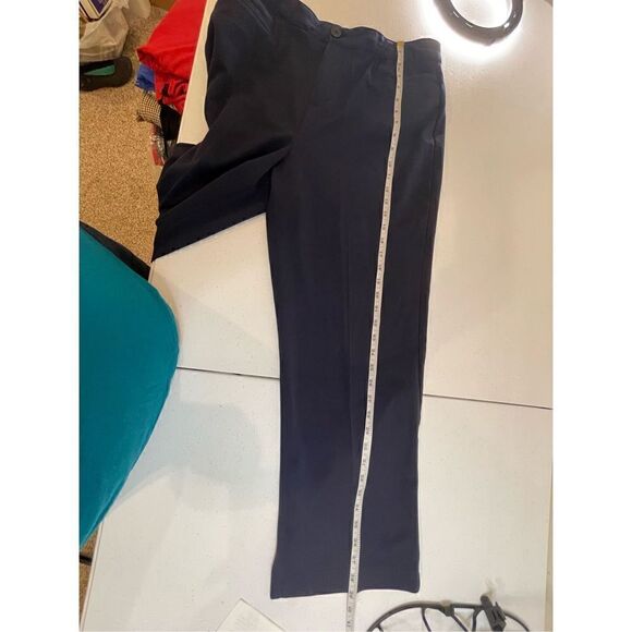 Christopher & Banks size 12 short navy dress pants elastic waist - Picture 3 of 8